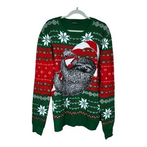 Uideazone Christmas Sloth Sweater Size XL